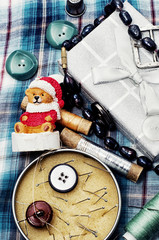 new-year toys and sewing belonging