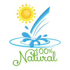 Abstract Nature Icon Isolated On White Background