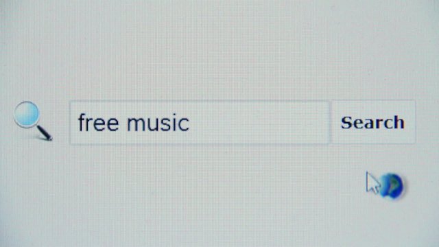 Free music - browser search query, Internet web page