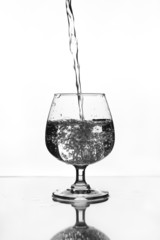 wine glass with water