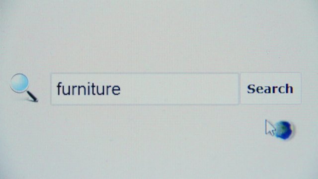 Furniture - browser search query, Internet web page