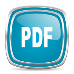 pdf blue glossy icon