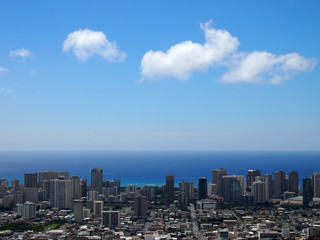 Fototapeta na wymiar Honolulu cityscape