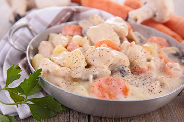 casserole with meat and vegetable