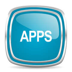 apps blue glossy icon