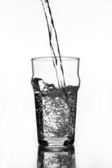 wine glass with water