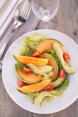 melon and avocado salad
