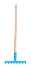 Garden rake isolated on white