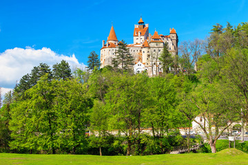 Fototapeta na wymiar Słynny zamek Drakuli, Bran, Transylwania, Rumunia