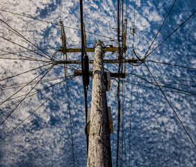 old electric post