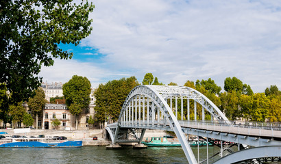 Footbridge in the centre of paris