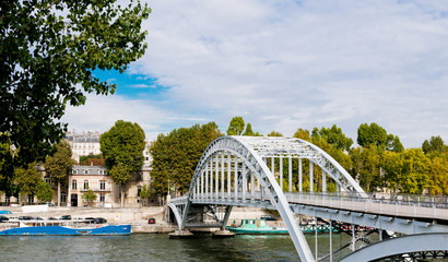 Fototapeta premium Footbridge in the centre of paris