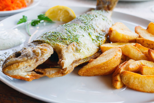  trout with roasted potatoes