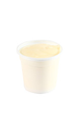 Yoghurt isolated on white background