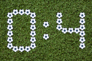 7 Segment pattern football score match report.