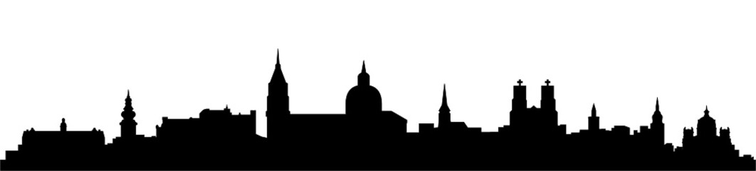 Fototapeta premium Skyline Salzburg Österreich