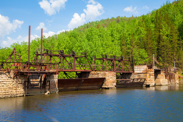 Fototapeta premium Old hydro dam