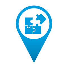Icono localizacion simbolo puzzle