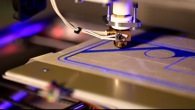 Printing  with Plastic Wire Filament on 3D Printer