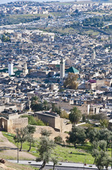 Fez general view at Morocco