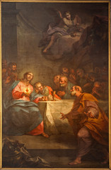 Obraz na płótnie Canvas Bergamo - Farba ostatniej wieczerzy Chrystusa w Duomo
