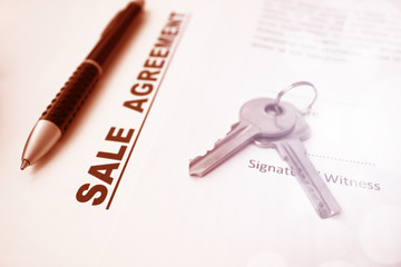 Sale Agreement,For Real Estate Concept Background