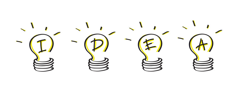 Bulb light idea vector illustration