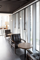 interior of modern restaurant
