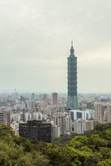 Fototapeta na wymiar cityscape of taipei