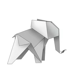 Fototapeten Elefant von Origami © stoekenbroek