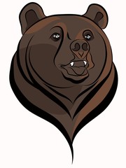 bear head vector