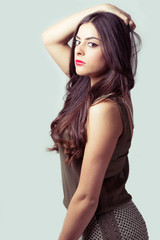 Fototapeta premium sexy brunette with intense look