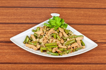 Green beans with chicken