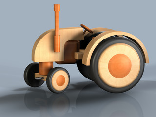 Traktor Holz N