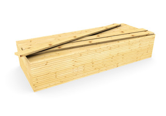 3d  a pack of wood boards