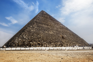 Fototapeta na wymiar The pyramid of Cheops in Giza,Cairo, Egypt