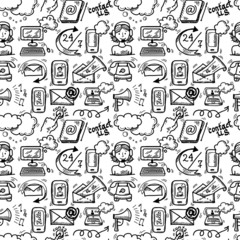 Contact us icons sketch