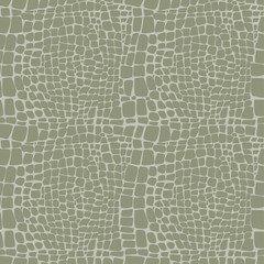Naklejka premium Reptile skin seamless vector pattern