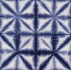 Fototapeta premium Material dyed batik. Shibori