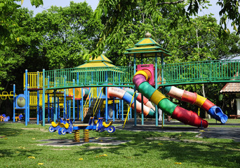 Children Playground At Taman Tengku Anis, Kelantan