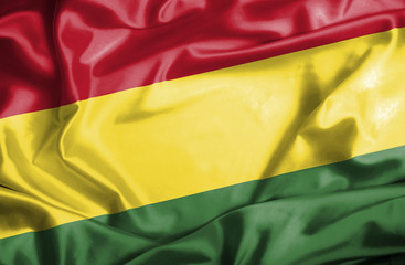 Bolivia waving flag