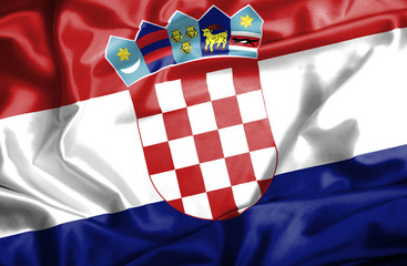 Croatia waving flag