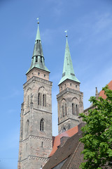 Fototapeta na wymiar Sebalduskirche in Nürnberg