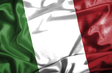 Italy waving flag
