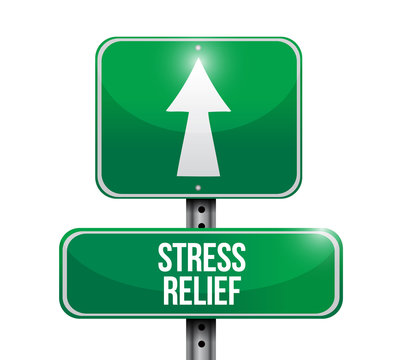 Stress Relief Signpost Illustration Design