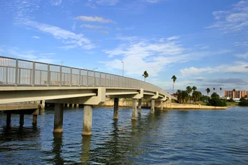 Papier Peint photo Clearwater Beach, Floride Bridge in Clearwater Beach
