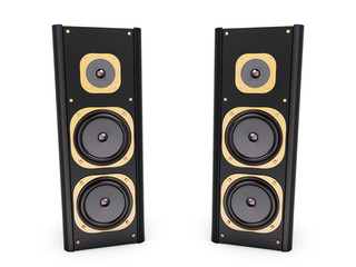 Fototapeta premium Two audio speakers