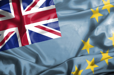 Tuvalu waving flag