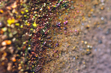 Fantastic background, magic of a stone, rainbow in rock