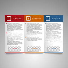 Brochure colored modern design element